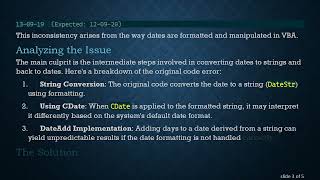 Formatting Date and String Correctly in VBA: A Guide to Get Today and Yesterday