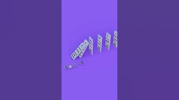 Domino Walls Collapse 1 | Fall-E #youtubecreatorcommunity