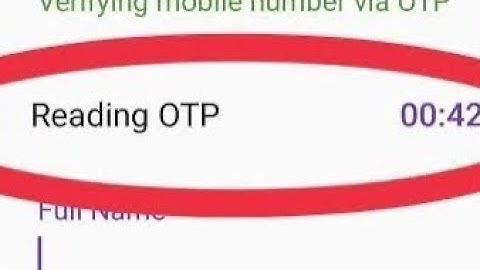 Fix Otp Receiving Problem In Moj App