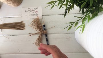 DIY - How to Fluff a Jute Twine Tassel