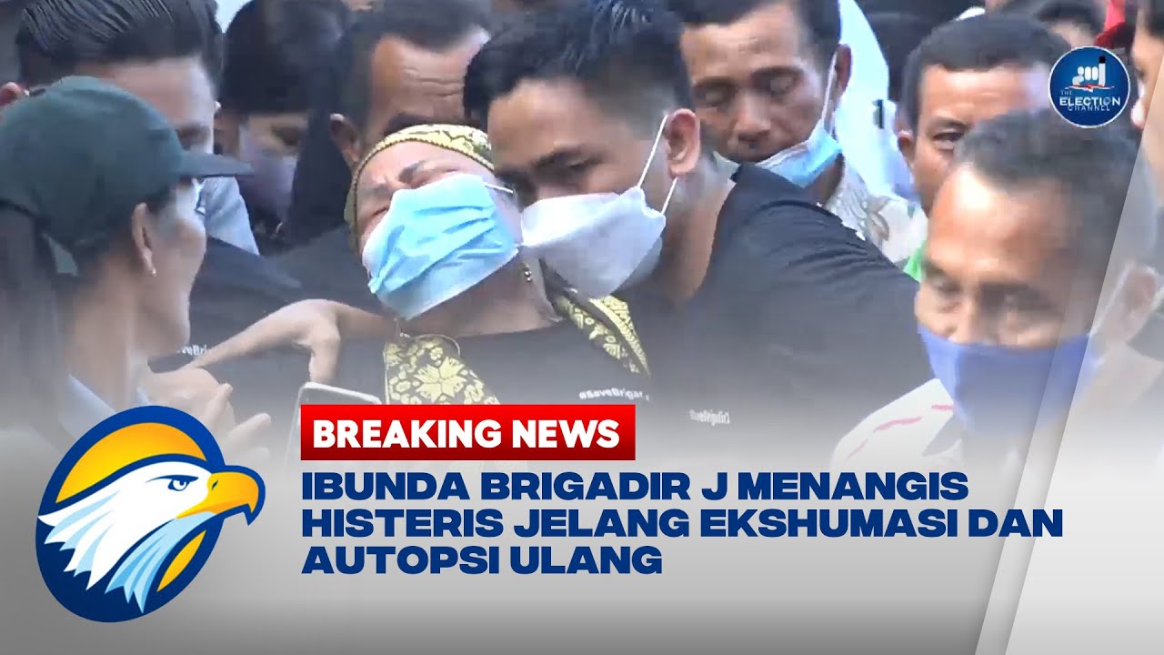 Ibunda Brigadir J Menangis Histeris Jelang Ekshumasi dan Autopsi Ulang