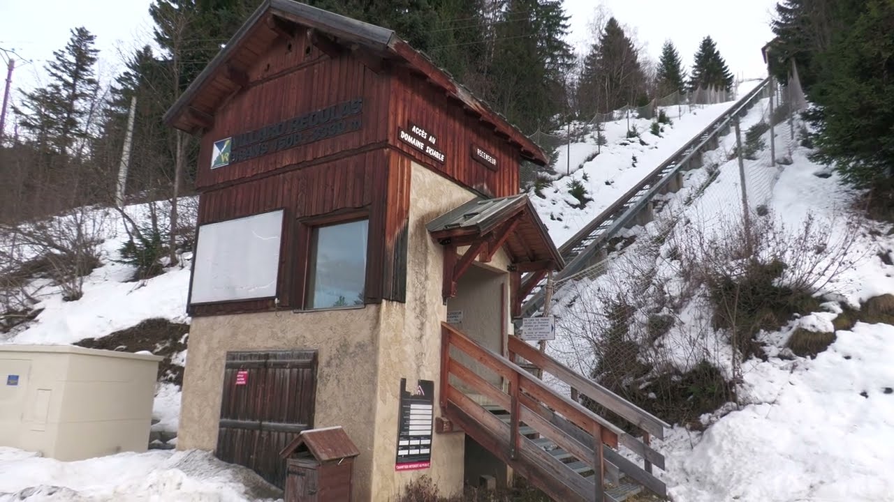 (15/12/2025) Risalita integrale funicolare Poma "Ascenseur" - Villard Reculas (France)