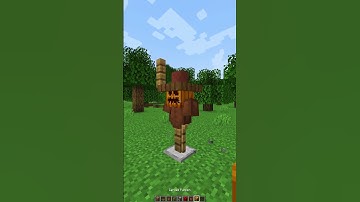 Minecraft Scarecrow Tutorial🎃(もういいよ) #shorts