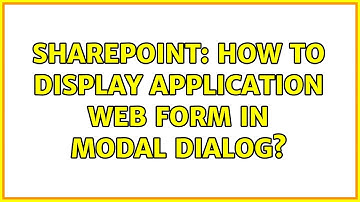 Sharepoint: How to display application web form in modal dialog?