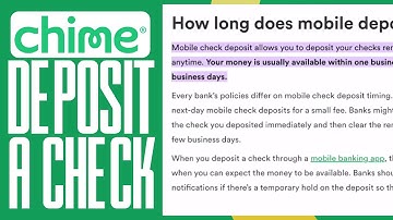 How Long Does Chime Take To Deposit A Check? (2025)