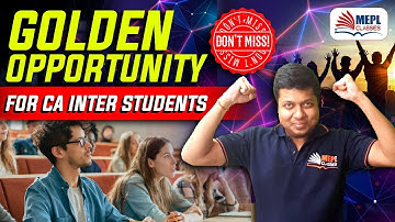 Golden Opportunity For CA Inter Nov 22 Students - Don