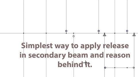 how to release secondary beam in staad pro