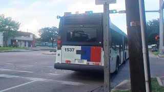Houston metro ride: 4 Beechnut from TMC TC To Brae Acres Rd 2013 LFS ARTIC #1537 
