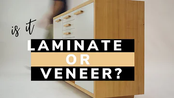 How can I tell if my furniture is laminate or wood?