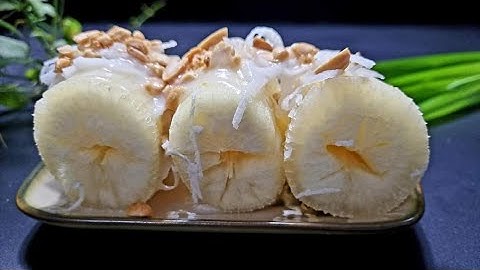 Khoai Mì Hấp Cốt Dừa Lá Dứa Bở Tơi Ăn Là Ghiền