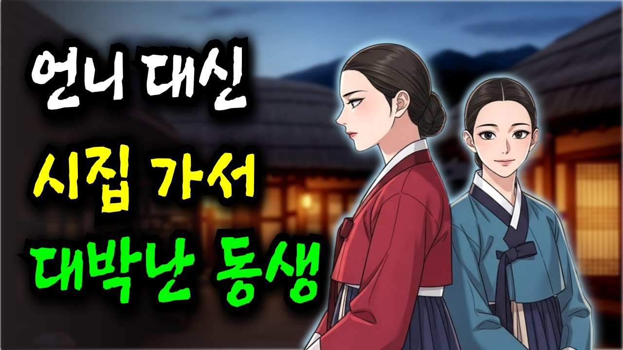 언니가 버린 혼담, 동생은 왜 등을 돌리지 않았을까 l 야담·민담·전설·조선시대이야기·옛날이야기·재미있는이야기·고전·신화