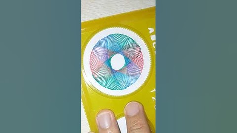 Blue red & green spirograph pattern #satisfying #art #spirograph #shorts