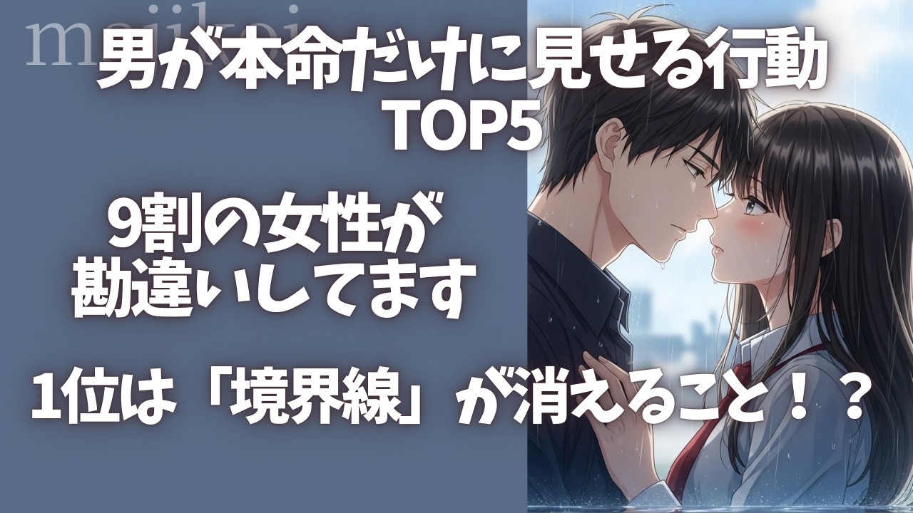 🤯彼の脳内、あなたで100%🤯 男性が恋に落ちて“正常な判断”ができなくなる瞬間 TOP5
