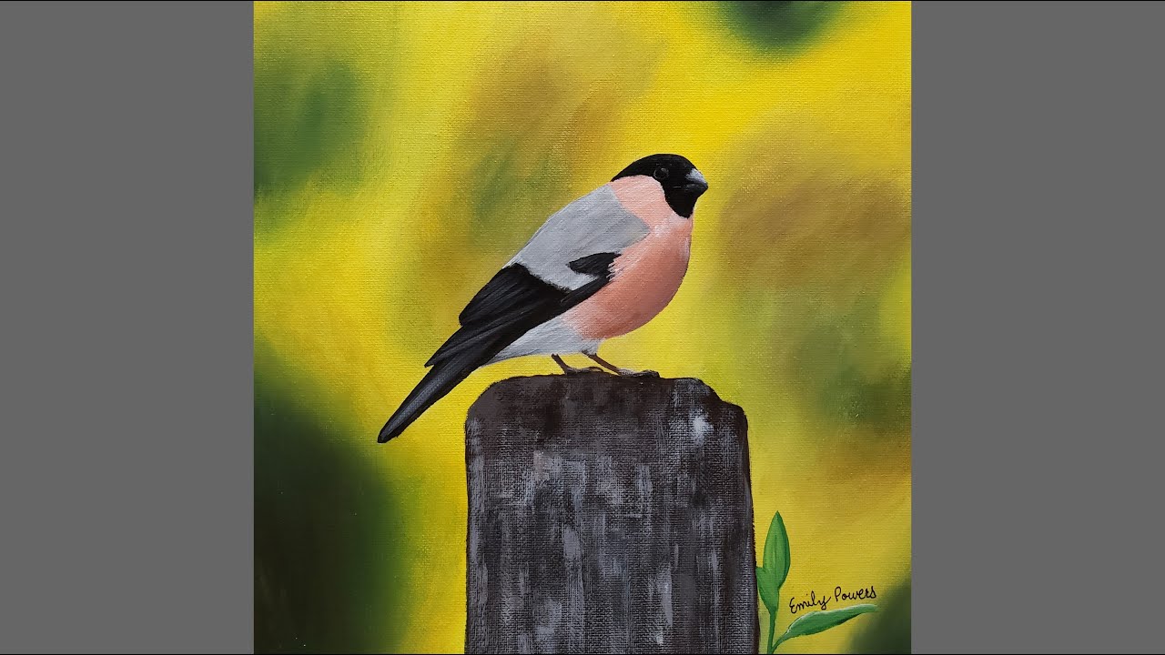 Bird Acrylic Painting Tutorial