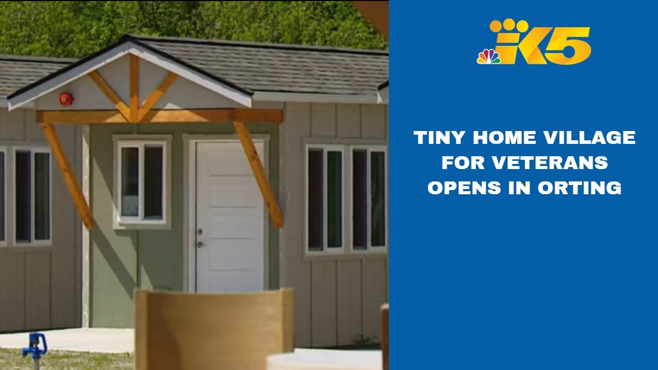 Tiny home village for military veterans opens in Orting YouTube