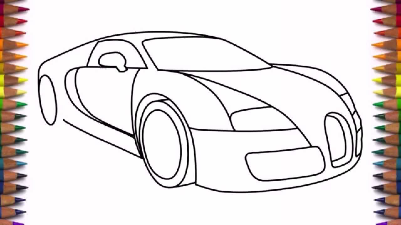 How To Draw A Car Bugatti Veyron 2011 Drawing