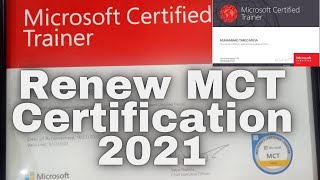 How to Renew MCT Certification