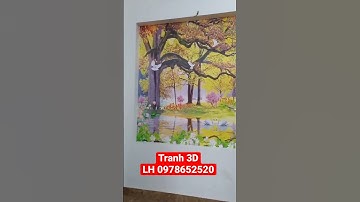 Tranh dán tường 3d sơn thuỷ và phong cảnh