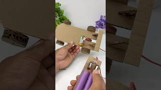 Remote control car with Dc motor #motor #youtube #cardboardcar #rccar #toycar