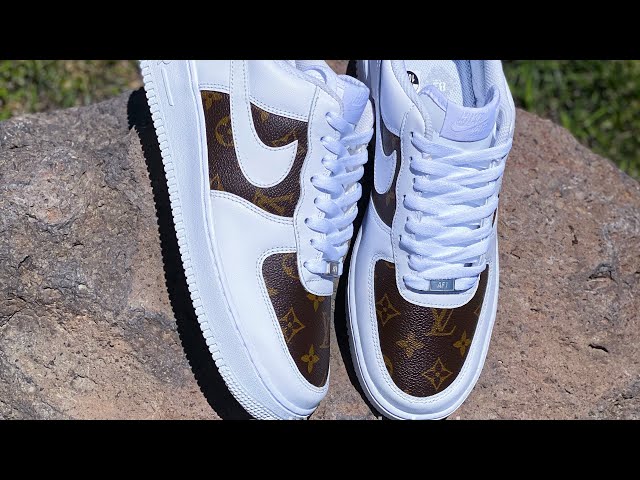 Ah love love loving these custom Louis Vuitton inspired Air Force ones!!!  And they're under $210!!!!!