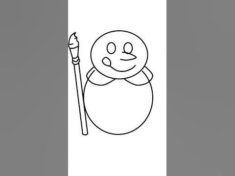 Menggambar dan mewarnai maskot Mixue #mixue #menggambar #mewarnai #