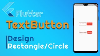 Flutter TextButton Style Rectangle/Circle Shape, BorderRadius