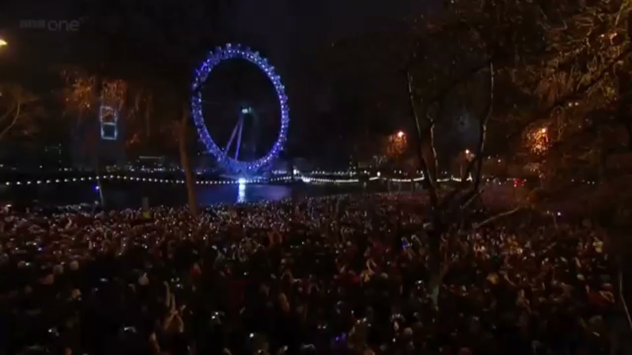 London New year's event 2022 Fire works