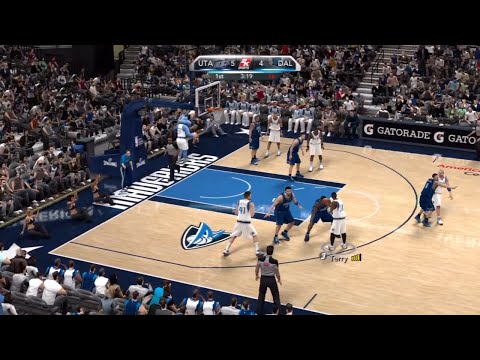 NBA 2K10 Gameplay Dallas Mavericks Vs Utah Jazz