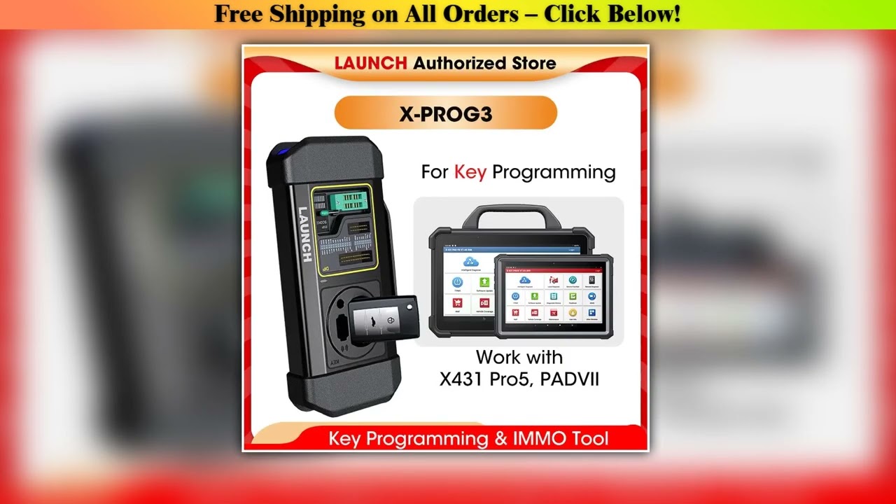 LAUNCH X431 X-PROG 3 Car Key Programmer Obd2 Scanner XPROG3 Immobilizer Smart Keys Remote X Prog3