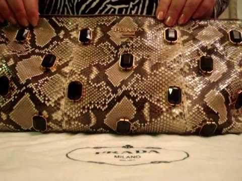 Insanely Beautiful PRADA Python Jeweled Bag Review! Simply ...  