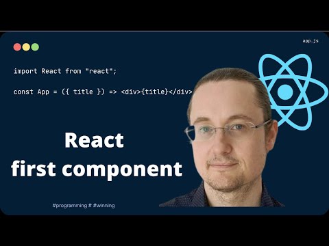 [1] React scaffold project, first component course part1 #beginners #react #javascript