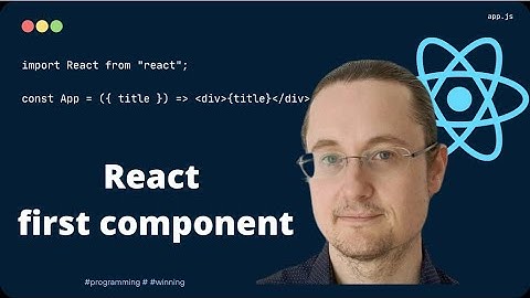 [1] React scaffold project, first component course part1 #beginners #react #javascript