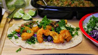 Best Shrimp Tacos Ever!!! | Homemade Salsa | Cooking Step By Step