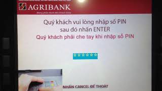 Thẻ atm vietinbank chuyển khoản tại ATM agribank thế nào