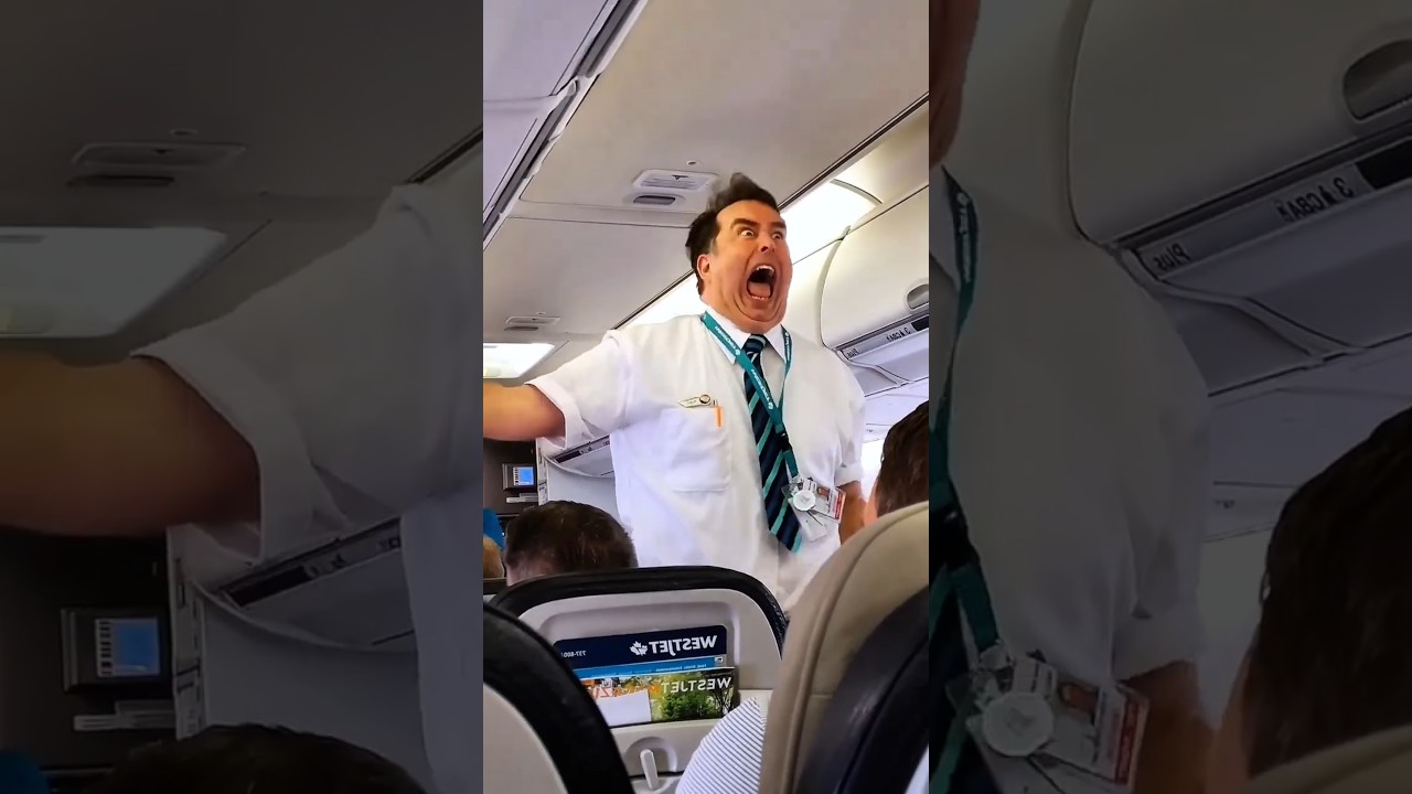 Nobody Listens To Safety Instructions Until This Flight Attendant 😅