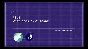 JW Lua 3.3: What Does "--" Mean? | Finale Superuser