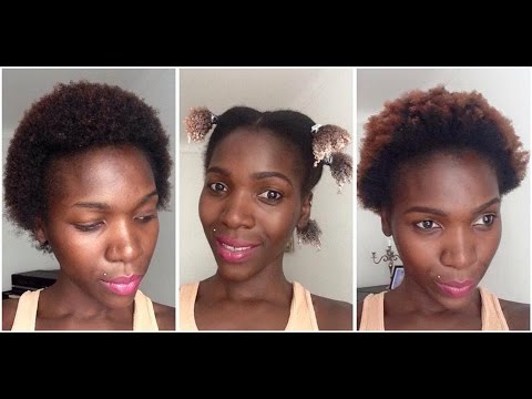 Dyeing 4C Hair Dark Blonde (ombre) // Prepping For Burgundy - YouTube