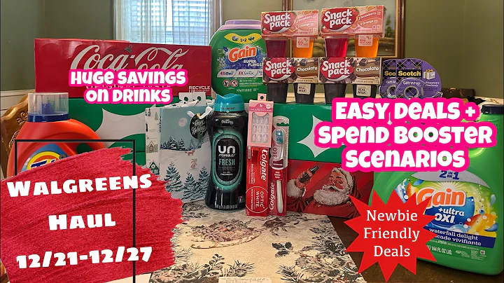 WALGREENS HAUL 12/21-12/27 | NEWBIE FRIENDLY | ROLLING REWARDS + SPEND BOOSTER SCENARIOS