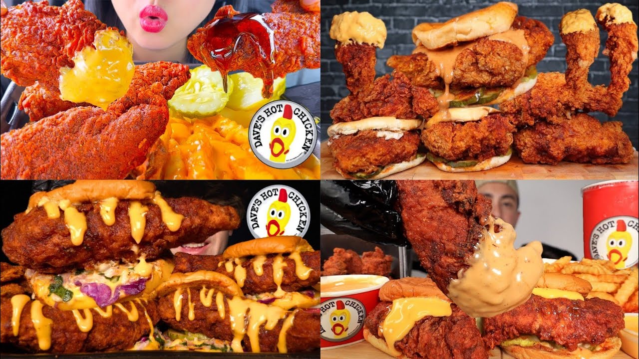 2x speed dave's hot chicken mukbang