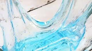 【のり: 水＝1: 5 】水スライムの作り方 Water Slime DIY【ASMR/音フェチ】