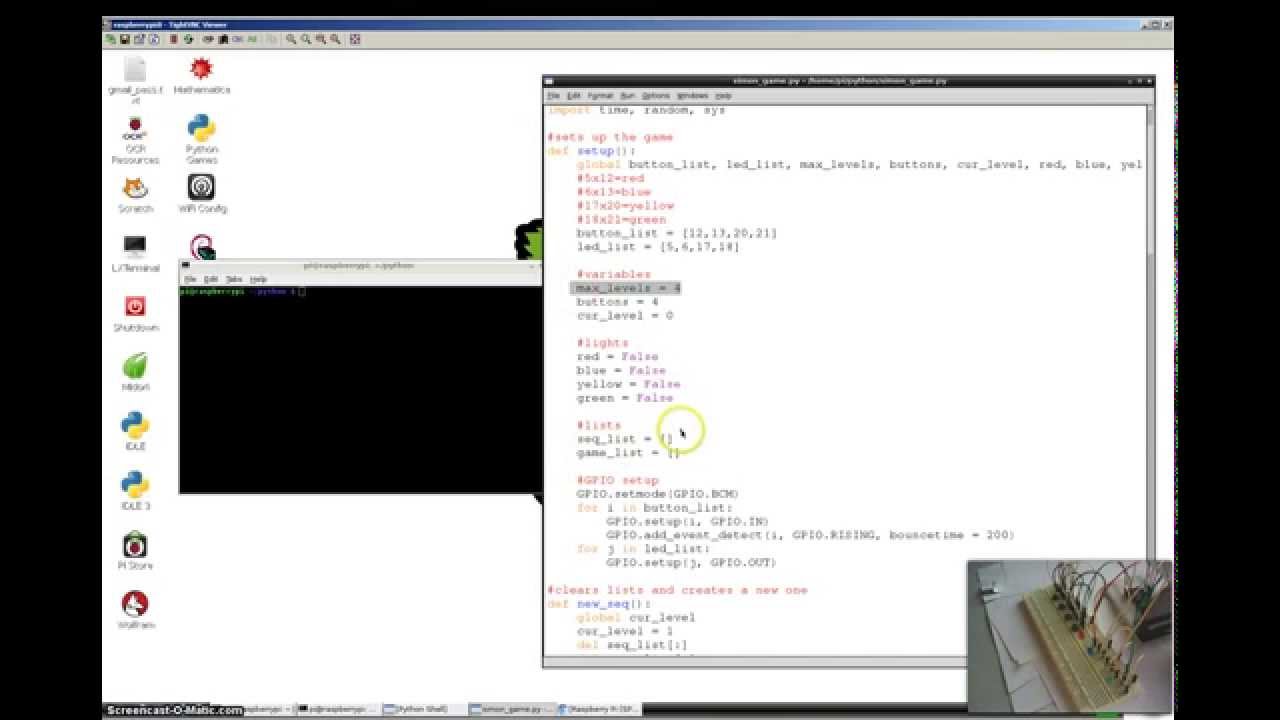 Raspberry Pi - Simple Simon - YouTube