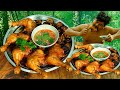 Bbq coconut chicken recipe   steam chicken legs green coconut with hot sauce eating so juicy