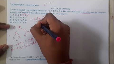 GATE CSE 1997 Q.30 || Trees ||Data Structure || GATE Insights Version: CSE