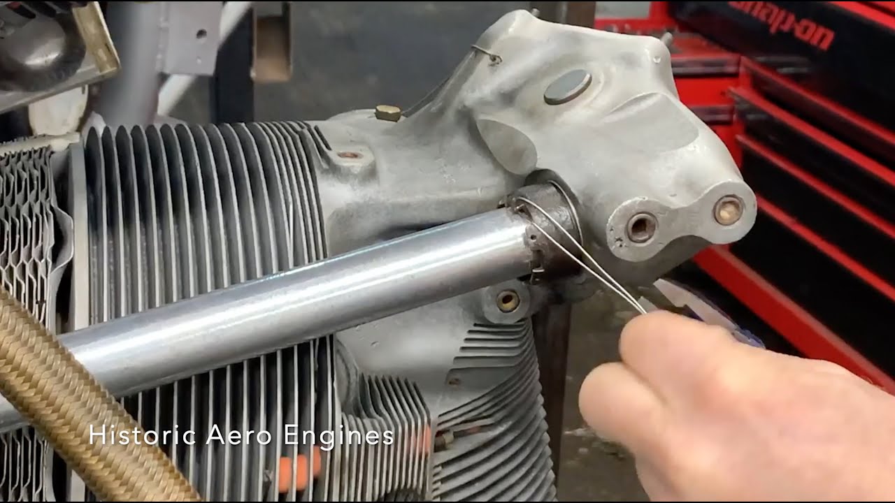 Locking wire demonstration - Curtiss-Wright cyclone R3350 - YouTube