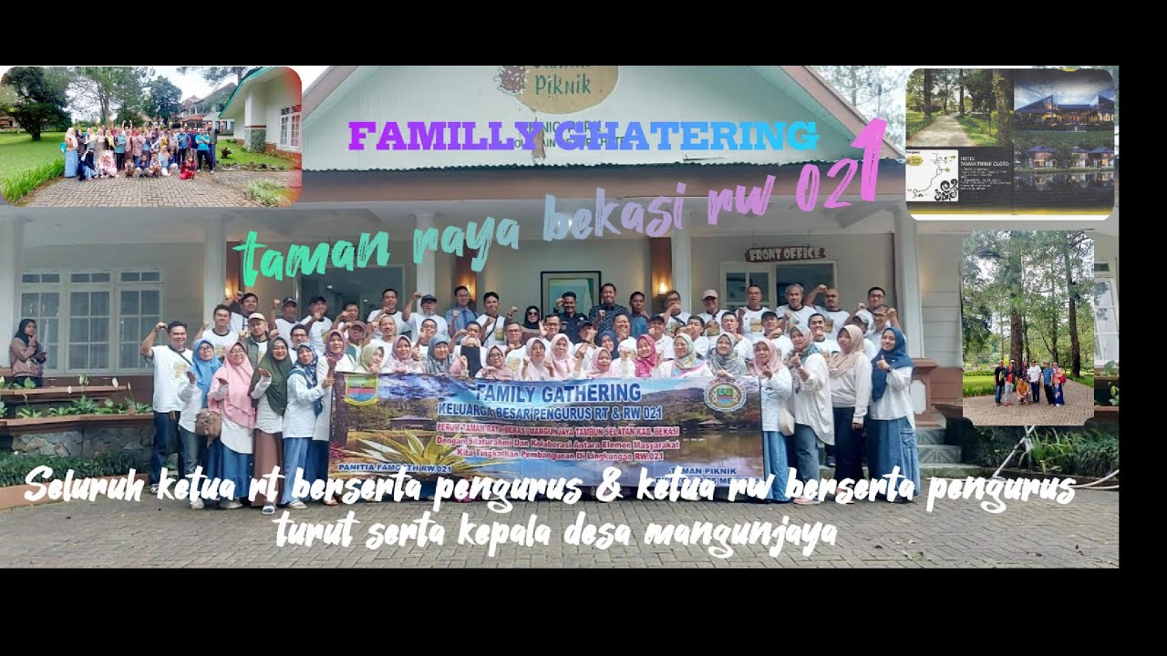 Family ghatering para ketua RT & KSB serta ketua & pengurus  rw 021 TRB Mangunjaya