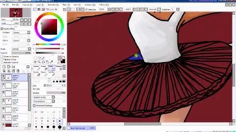 Patin Tool SAI Speedpaint using mouse