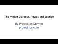 The Melian Dialogue, Realism, and Justice