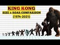 KING KONG Size Comparison | Evolution Of King Kong (1933-2021)