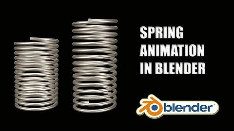Spring animation in blender || Spring animation ||