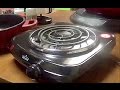 Review of Rival's Single Electric Burner or Hot Plate for Handicapped Persons, RV's, Camping Etc.